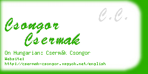 csongor csermak business card