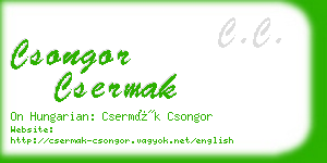 csongor csermak business card